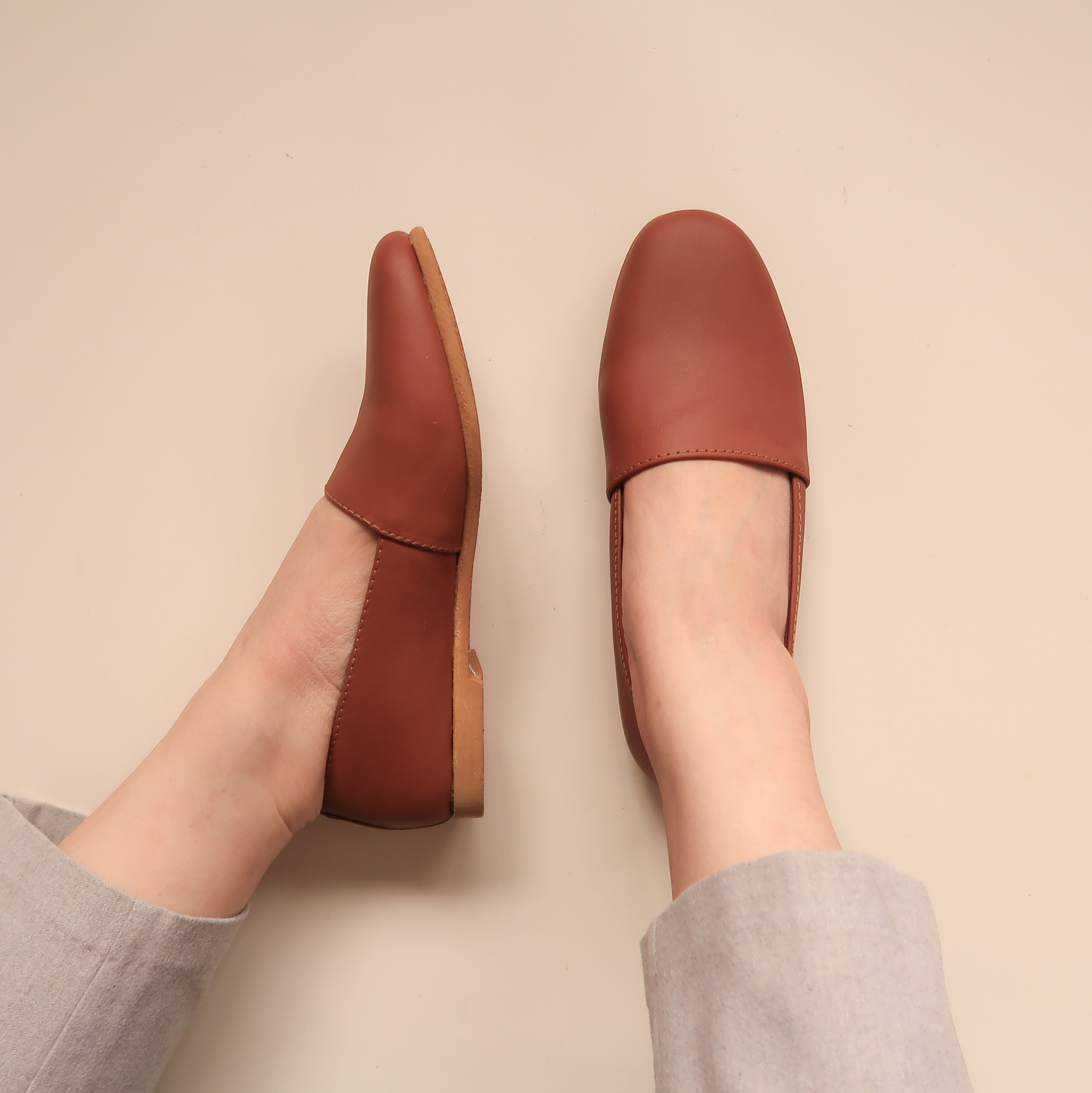 Paige in Cognac Tan - Loafers - Rob and Mara