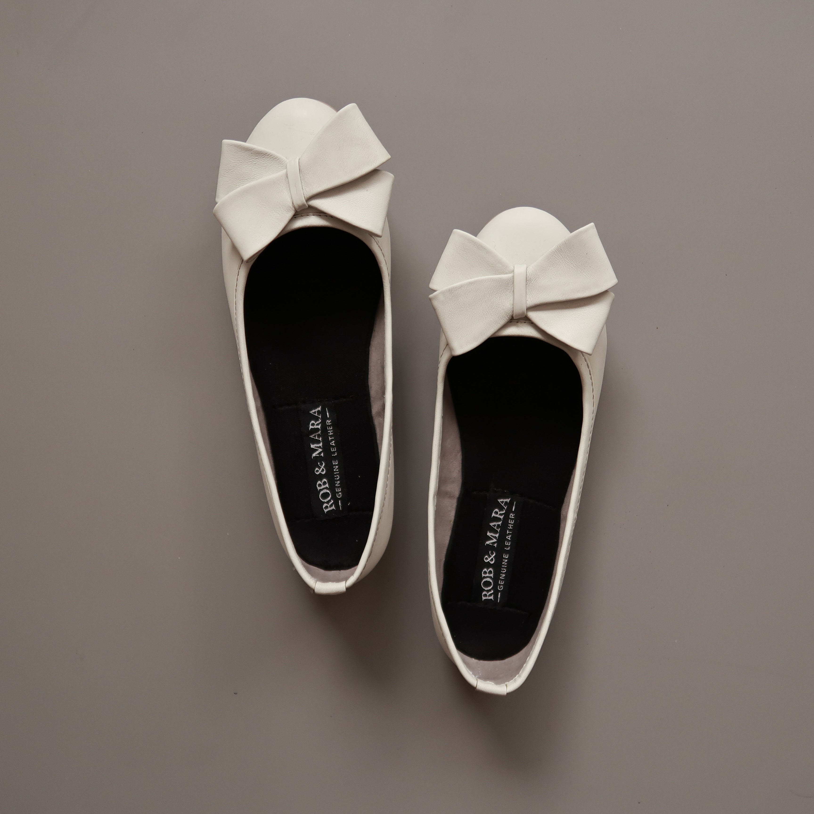 Primrose in Ivory - Ballet Flats - Rob and Mara