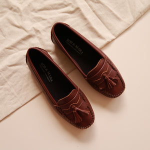 Charlotte in Chestnut - Moccasins - Rob and Mara