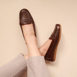 Load image into Gallery viewer, Heather in Walnut - Moccasins - Rob and Mara
