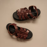 Load image into Gallery viewer, Theia in Amaretto - Sandals - Rob and Mara
