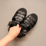 Load image into Gallery viewer, Theia in All Black - Sandals - Rob and Mara
