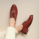 Load image into Gallery viewer, Victoria in Tan - Brogues - Rob and Mara
