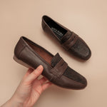 Load image into Gallery viewer, Vienna in Espresso Fleur (Limited Edition) - Loafers - Rob and Mara
