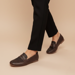 Load image into Gallery viewer, Vienna in Espresso Fleur (Limited Edition) - Loafers - Rob and Mara
