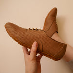 Load image into Gallery viewer, Margaux in Tan Punched - Brogues - Rob and Mara
