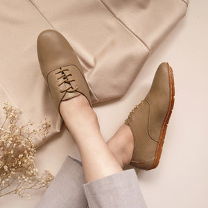 Margaux in Beige - Brogues - Rob and Mara