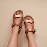 Load image into Gallery viewer, Zoe in Champagne (on beige sole) - Sandals - Mercino
