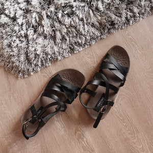Alana in Black - Sandals - Mercino