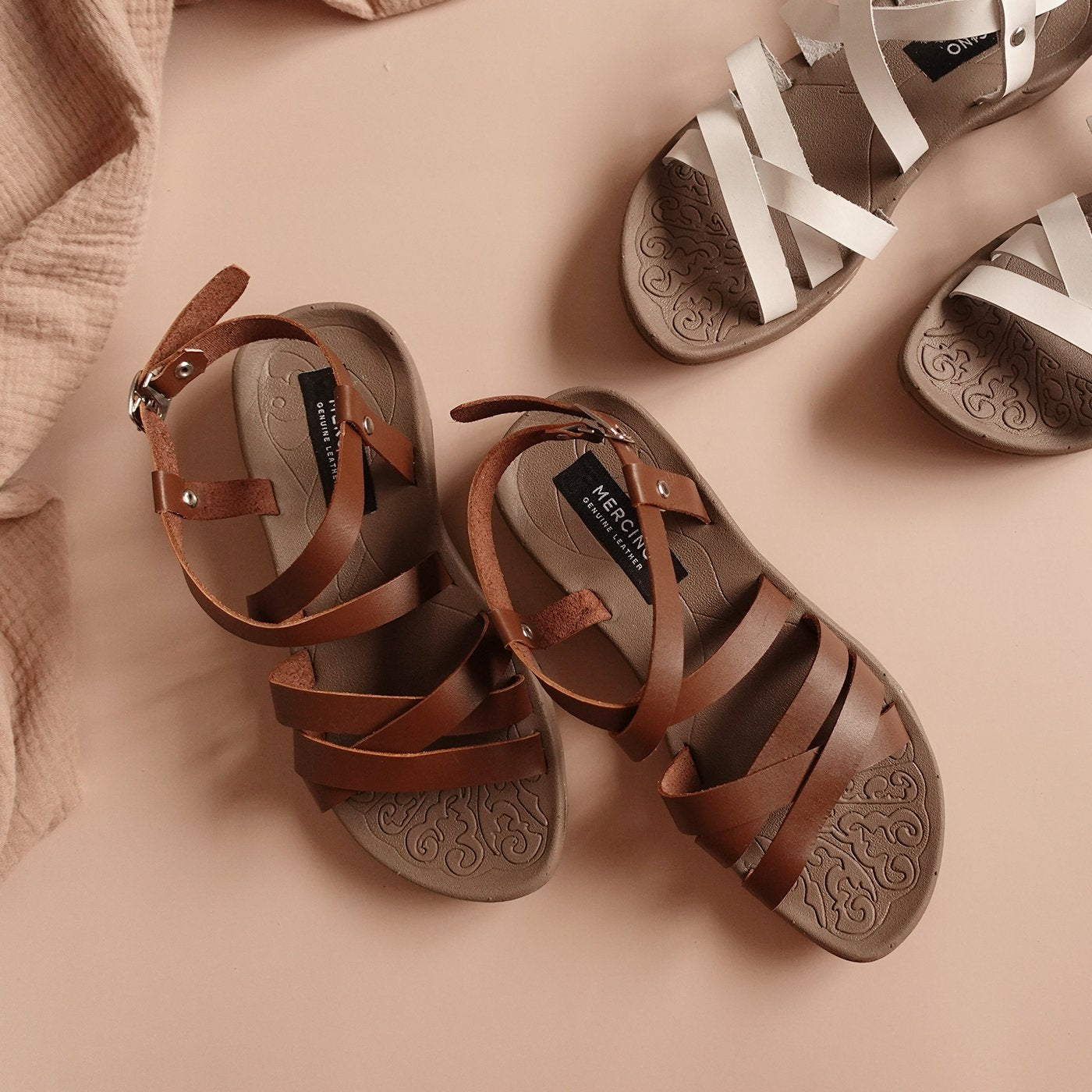 Alana in Brown - Sandals - Mercino