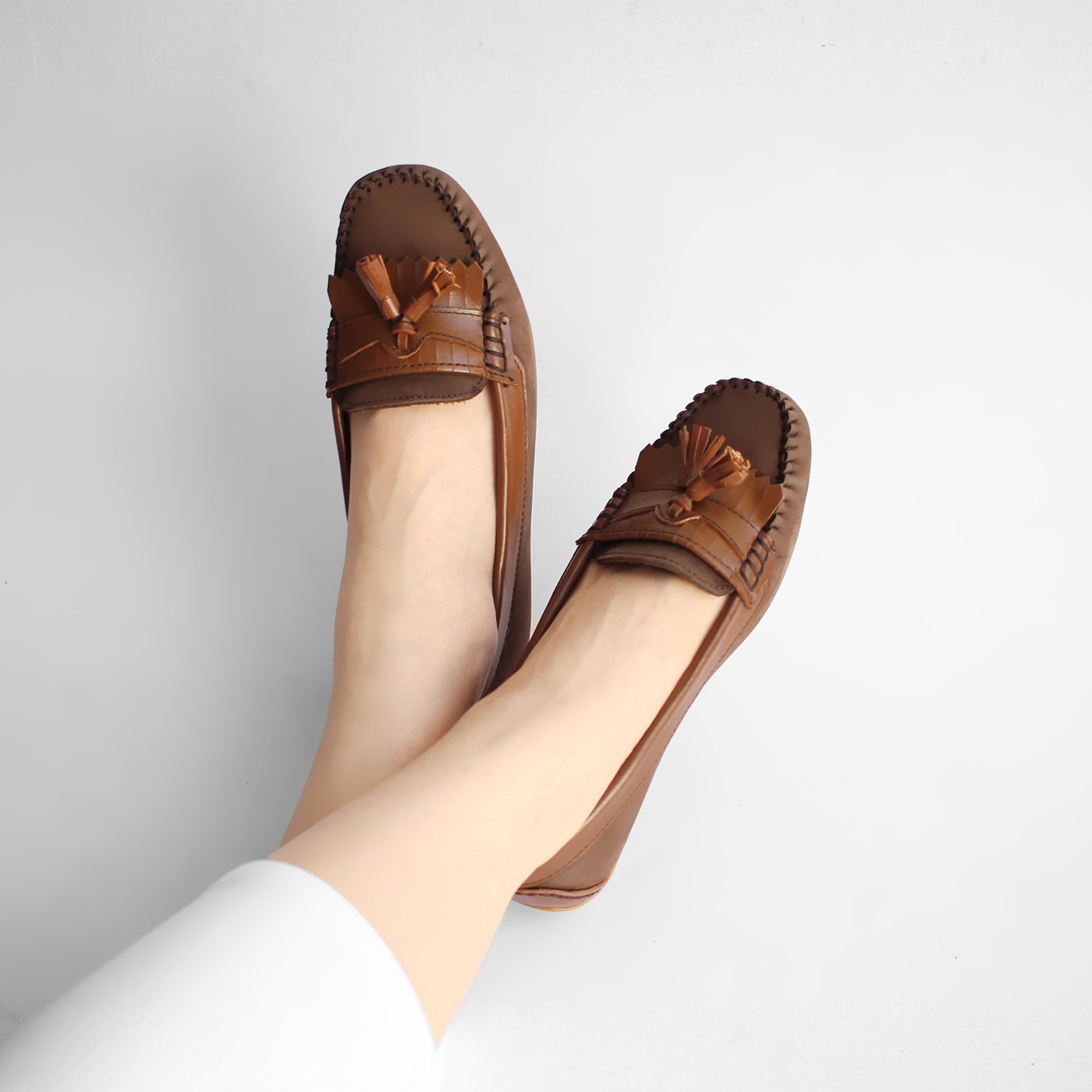 Charlotte in Brown & Coffee - Moccasins - Rob and Mara