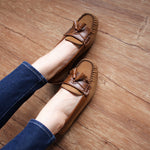 Load image into Gallery viewer, Charlotte in Fudge &amp; Coffee - Moccasins - Rob and Mara
