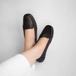 Load image into Gallery viewer, Devon in Lush Black - Moccasins - Rob and Mara
