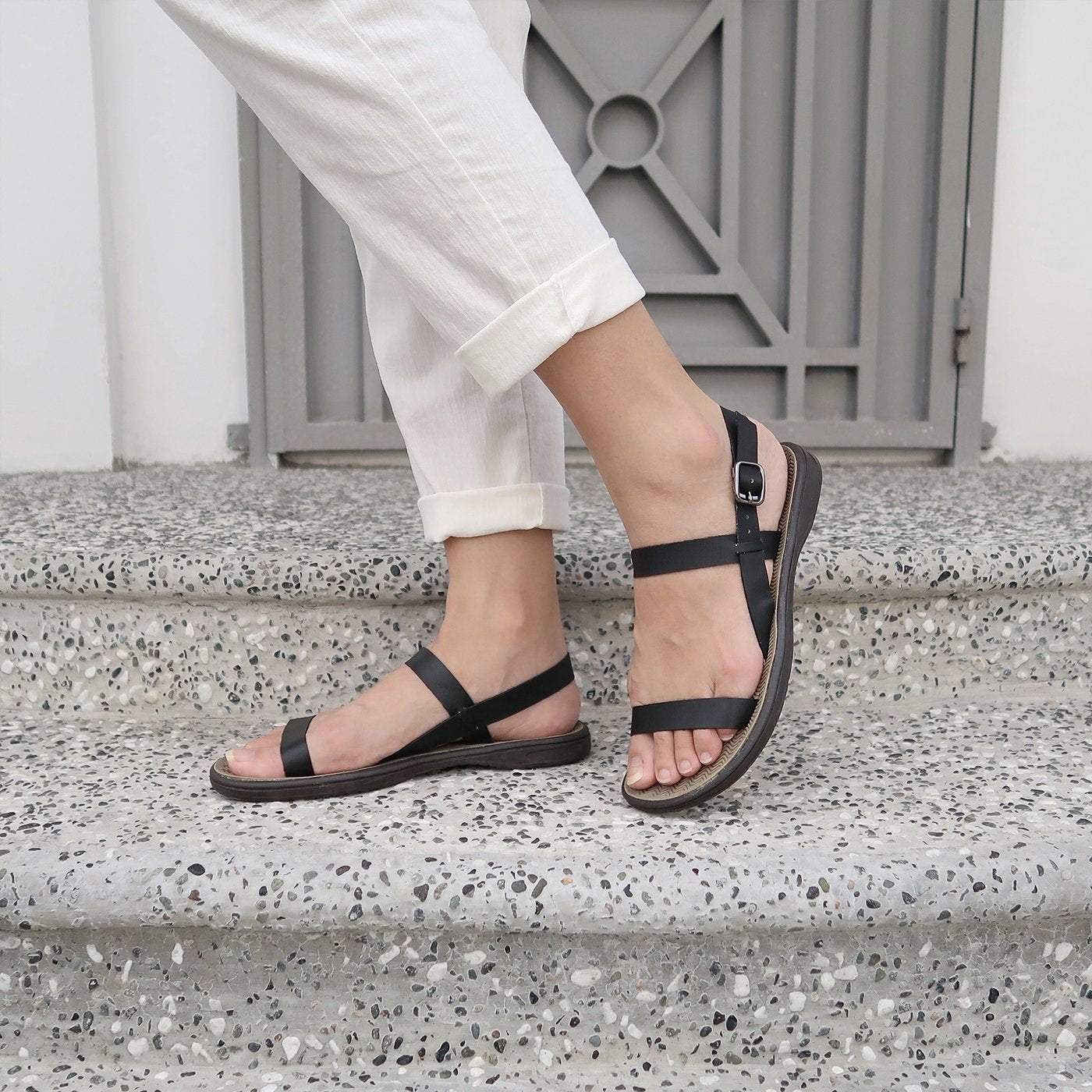 Tanya in Black - Sandals - Mercino