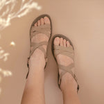 Load image into Gallery viewer, Alana in Nude - Sandals - Mercino
