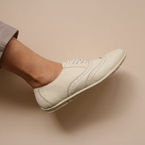 Aster in White - Brogues - Rob and Mara