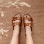 Load image into Gallery viewer, Bailey in Camel - Sandals - Mercino
