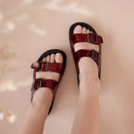 Load image into Gallery viewer, Bailey in Magenta Patent (Limited Edition) - Sandals - Mercino
