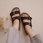 Load image into Gallery viewer, Bailey in Vintage Brown (on beige sole) - Sandals - Mercino
