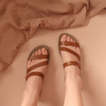 Load image into Gallery viewer, Ciara in Tan - Sandals - Mercino
