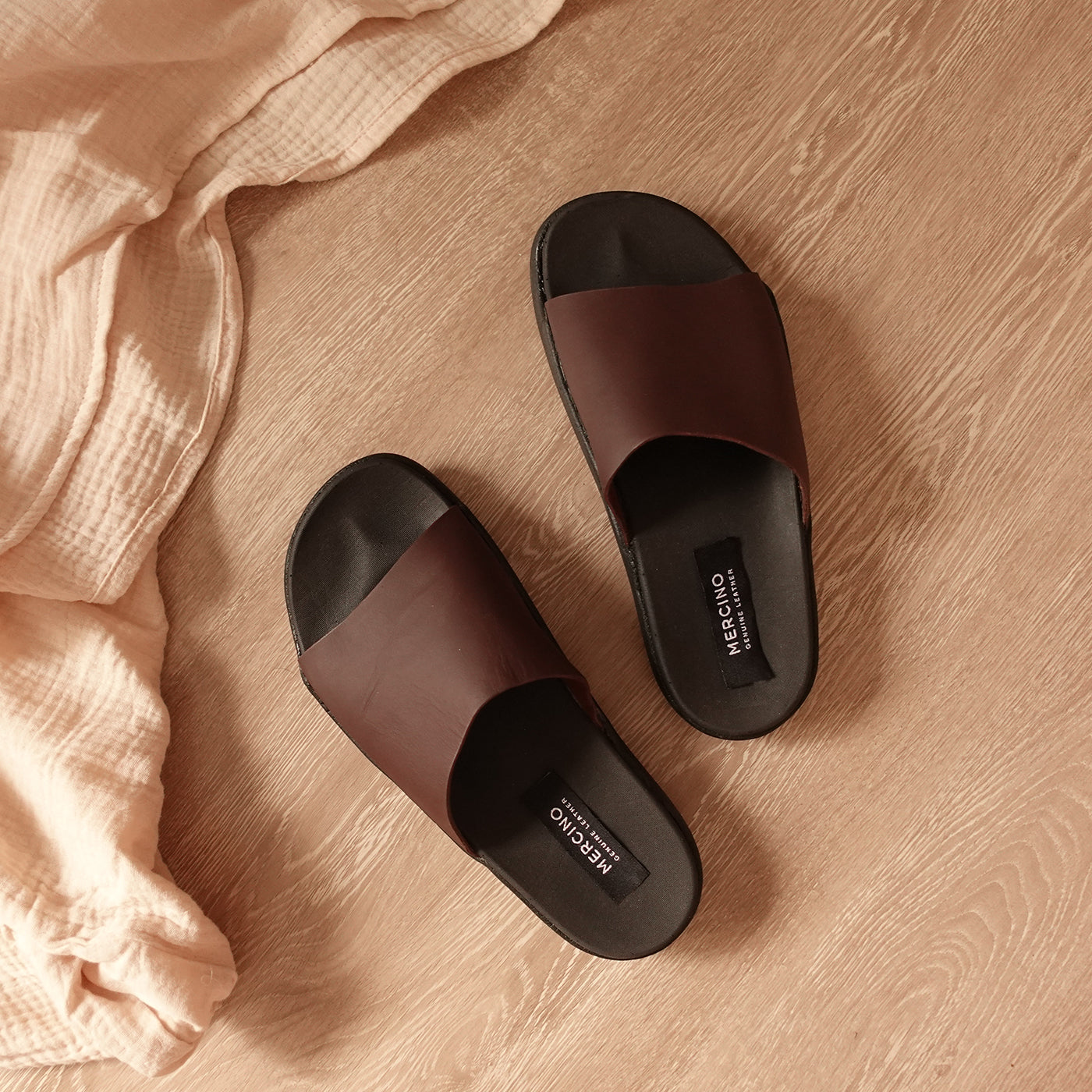 Haru in Maple (on black sole) - Sandals - Mercino