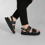 Load image into Gallery viewer, Jaden in All Black - Sandals - Rob and Mara
