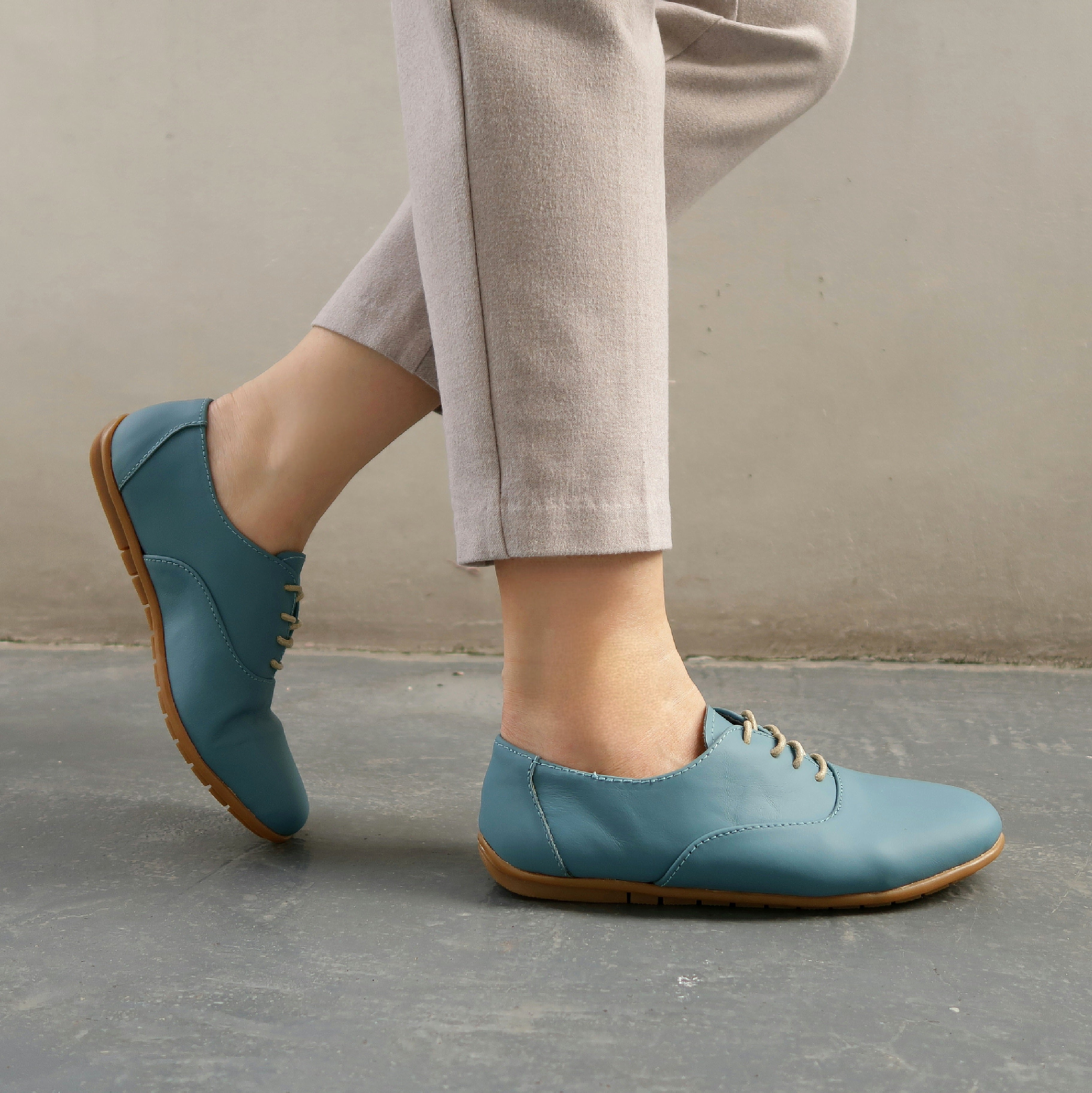 Margaux in Blue Lagoon (Limited Edition) - Brogues - Rob and Mara