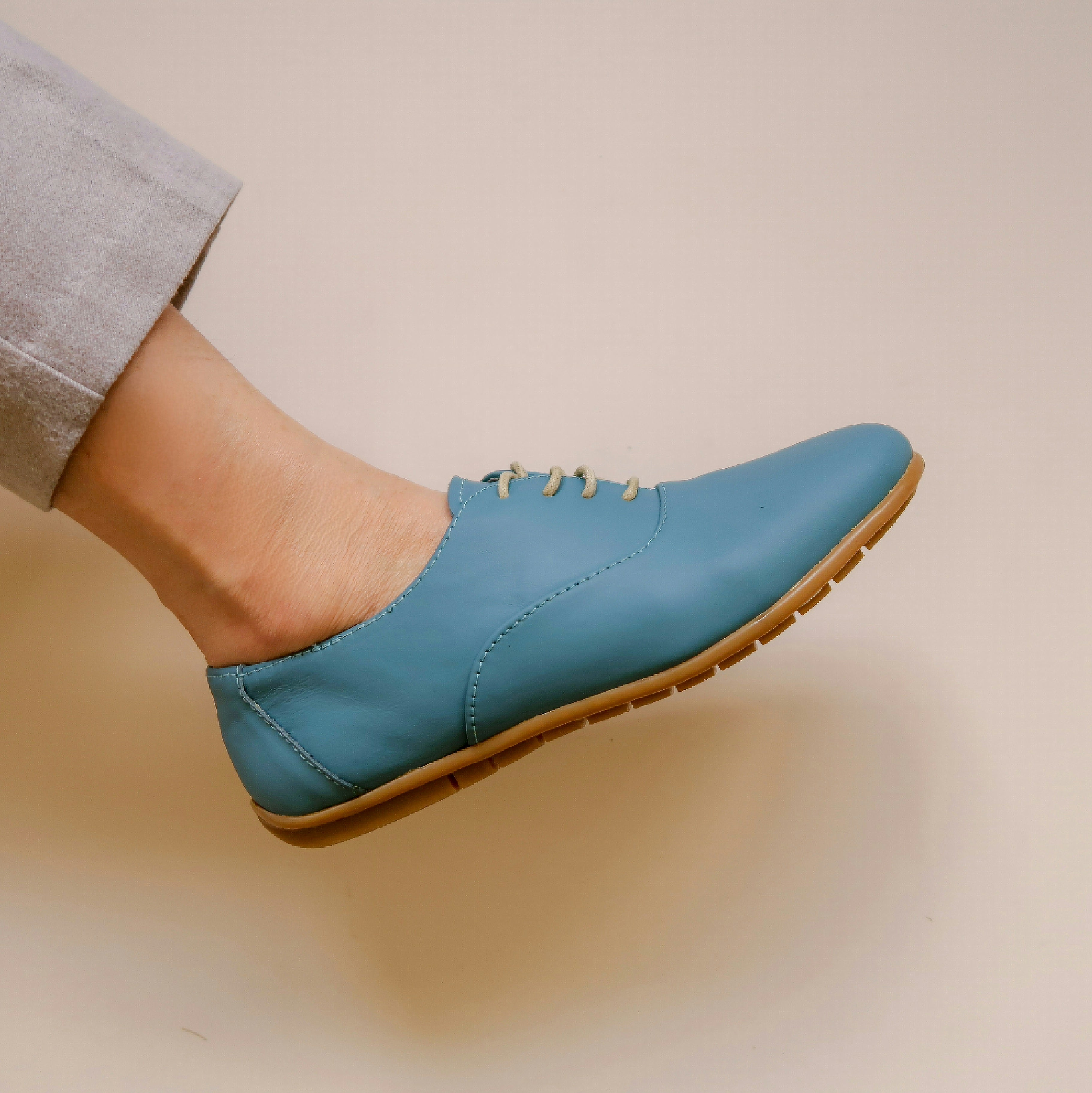 Margaux in Blue Lagoon (Limited Edition) - Brogues - Rob and Mara