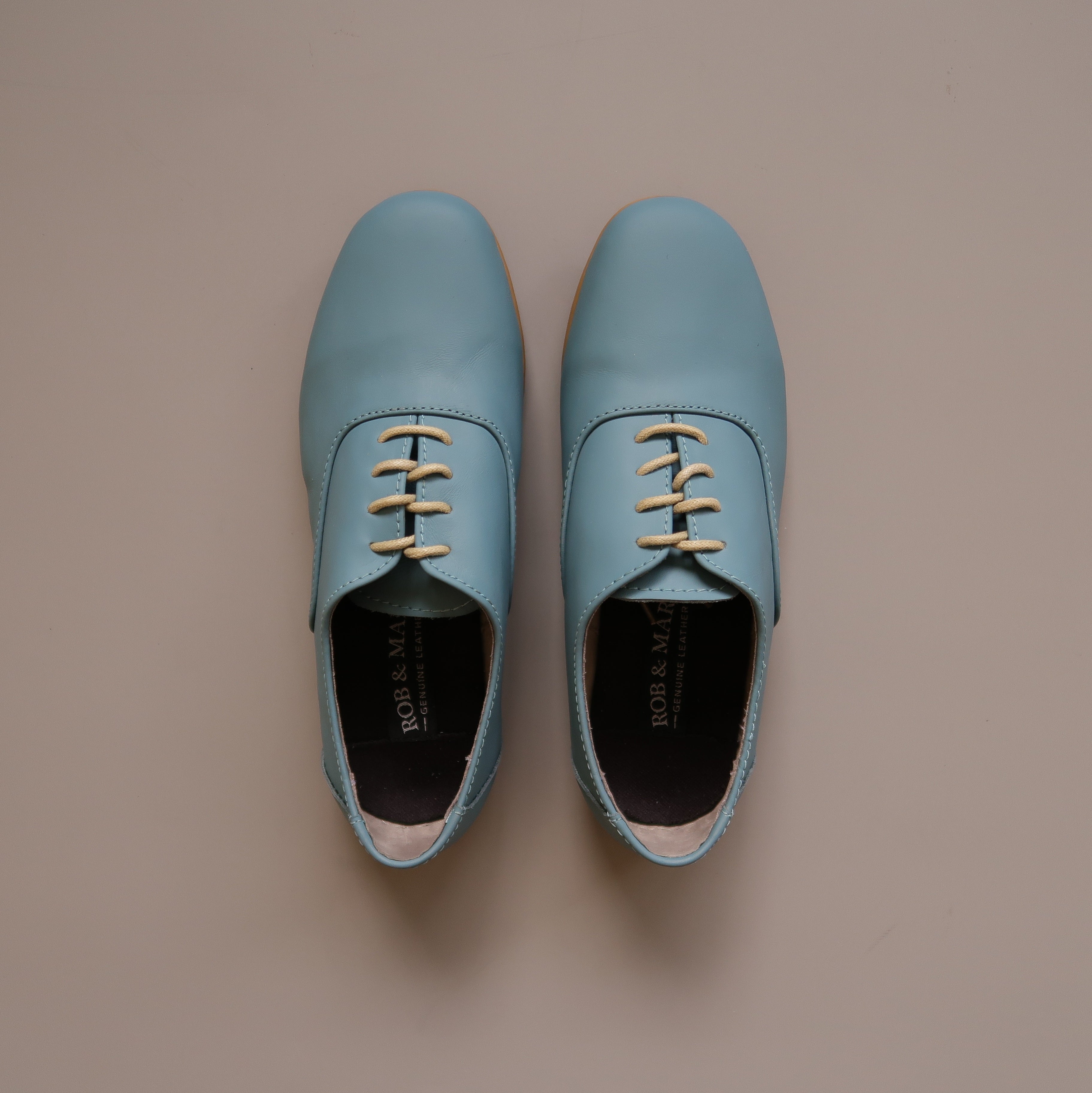 Margaux in Blue Lagoon (Limited Edition) - Brogues - Rob and Mara