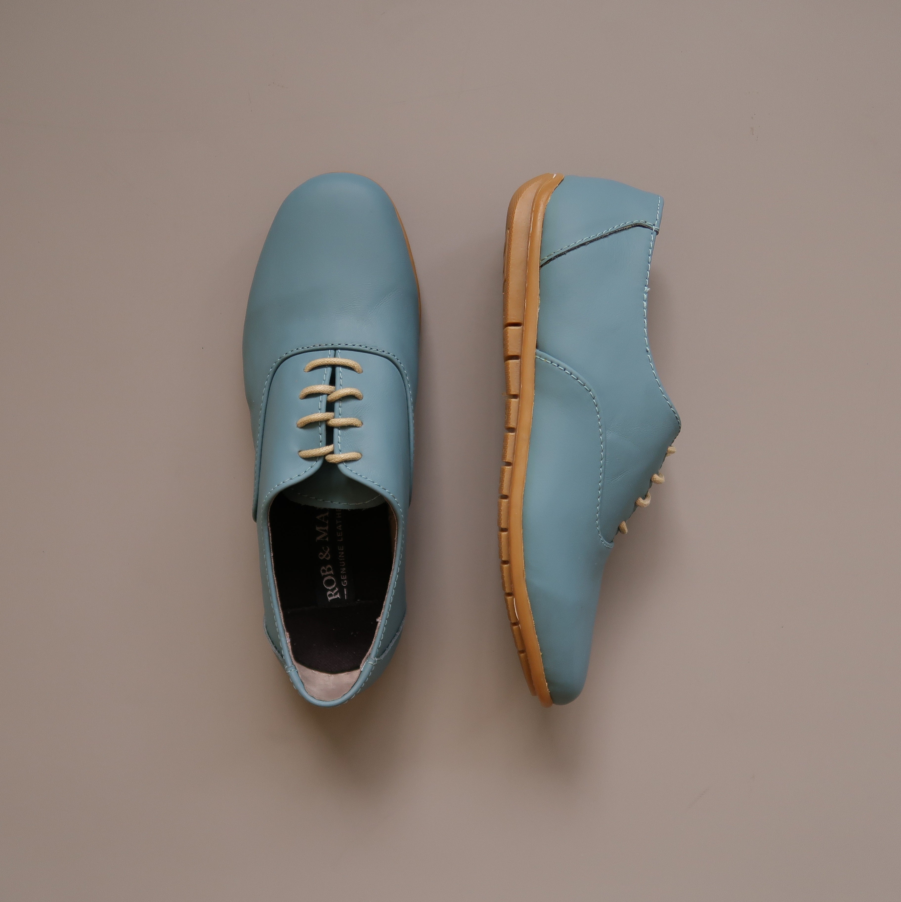 Margaux in Blue Lagoon (Limited Edition) - Brogues - Rob and Mara