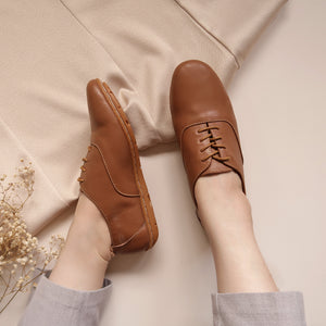 Margaux in Cognac Brown - Brogues - Rob and Mara