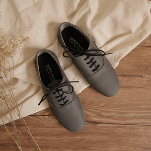 Margaux in Stone Gray - Brogues - Rob and Mara