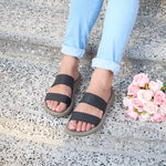 Load image into Gallery viewer, Selina in Charcoal Gray - Sandals - Mercino
