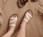 Load image into Gallery viewer, Ciara in White - Sandals - Mercino
